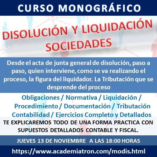 Curso Monográfico Operaciones Vinculadas en la Empresa