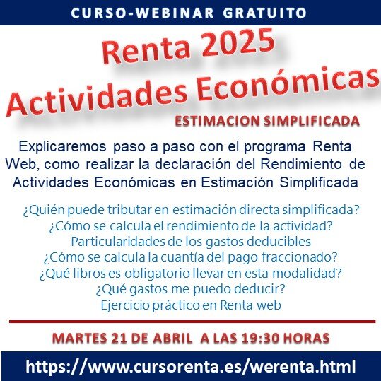 Renta 2024 Actividades Económicas